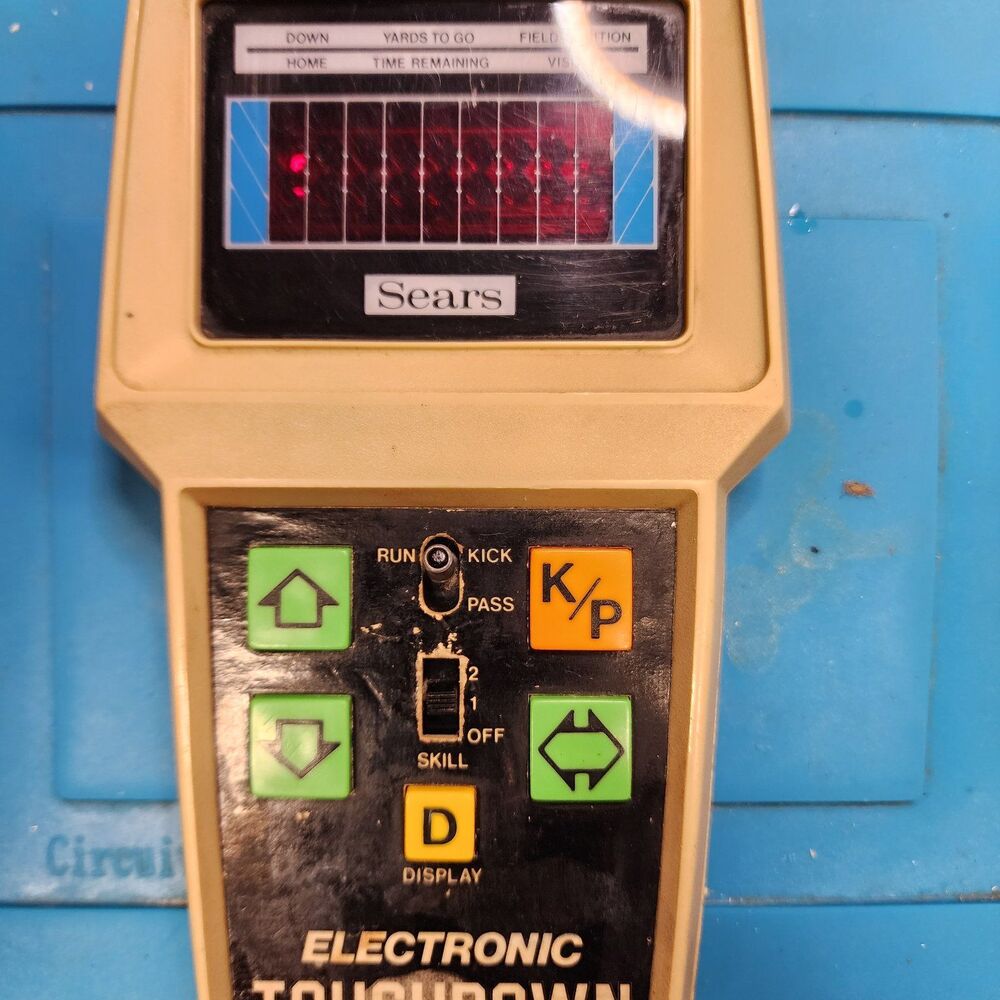 Sears Electronic Touchdown Football LCD Game -
